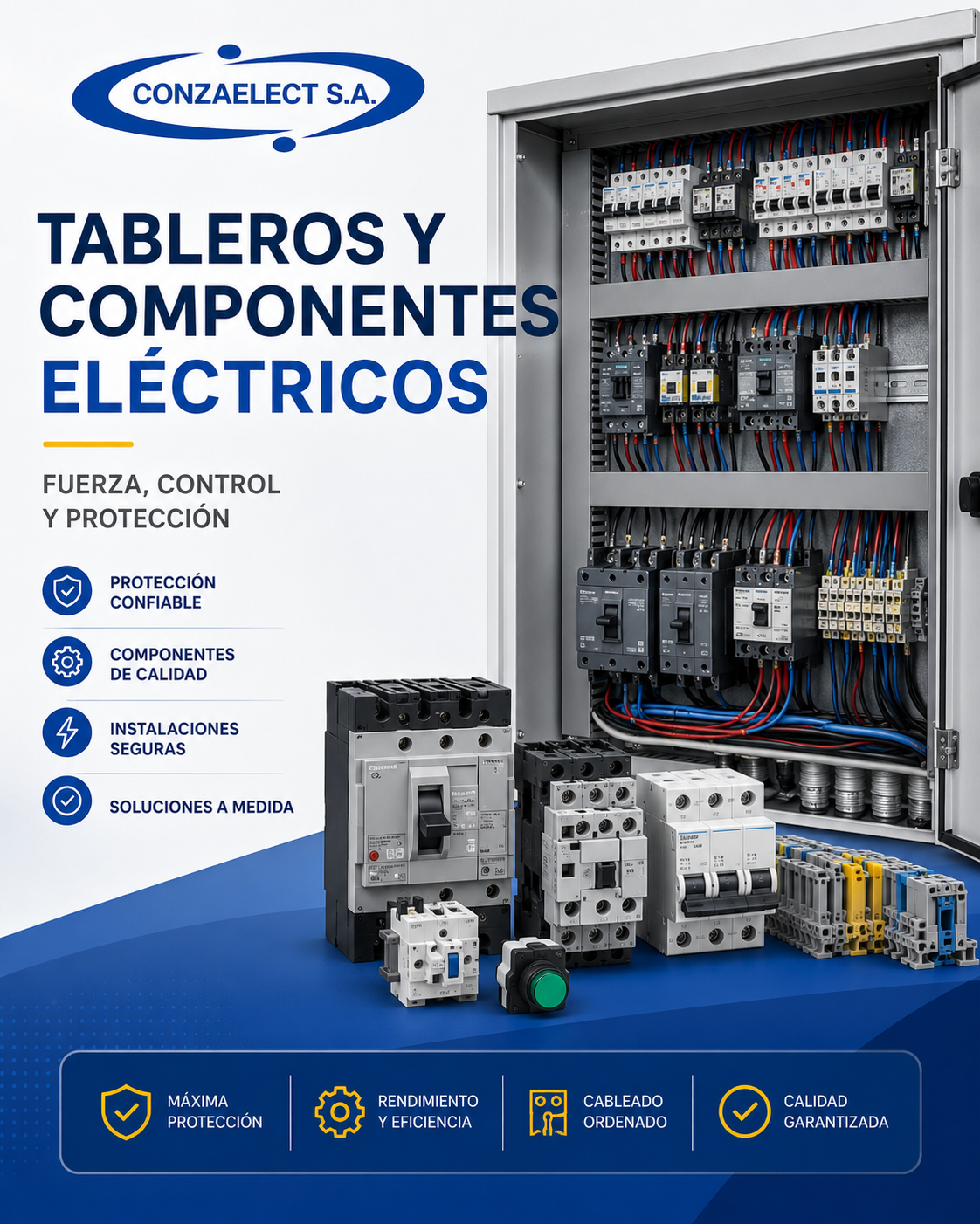 Tableros y componentes eléctricos